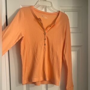 aerie button long sleeve